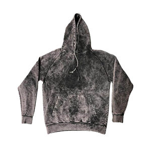 Sudaderas con capucha con lavado ácido para hombre, sudadera térmica de talla grande con diamantes de imitación, ropa de calle de gran tamaño con estampado de soplo de peso pesado, sudaderas con capucha Unisex - Product Image 3