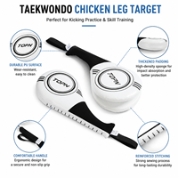 En gros, Cible de Taekwondo en forme de jambe de poulet avec poignées et cible de pied assemblée pour l'entraînement et le sparring en salle de sport d'arts martiaux