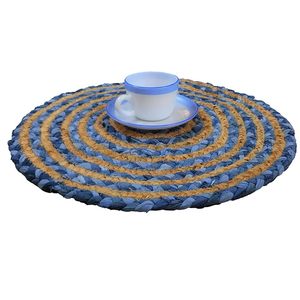 Napperon tressé en coton jute fait à la main nouveau set de table design pour la décoration intérieure set de table royal à prix abordable - Product Image 1