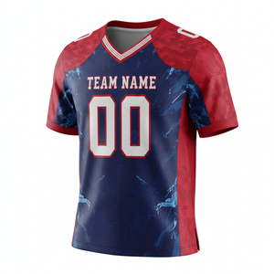 Camiseta de Fútbol Americano Personalizada para Adultos, Unisex, Manga Corta, 100% Poliéster, Transpirable, Anti-UV, Secado Rápido, Tallas Grandes - Product Image 6