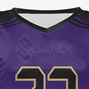 เสื้อเจอร์ซีย์อเมริกันฟุตบอลแบบใหม่ ระบายอากาศได้ดี ไซส์ใหญ่ แขนสั้น ออกแบบเองได้ สำหรับผู้ชาย - Product Image 5