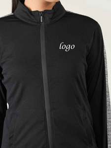 Manches longues hiver chaud Jogging costume fermeture éclair col étanche imprimé Logo Football entraînement uniforme ensemble vêtements de sport survêtements - Product Image 3