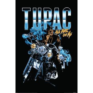 Póster de Motocicleta de Tupac Shakur, All Eyez, Técnicas de Impresión Digital para Gráficos - Product Image 1