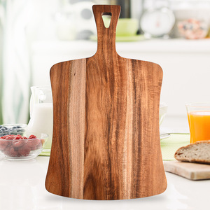 Planche à découper en bois d'acacia écologique durable pagaie de service en bambou parfaite pour la cuisine Restaurant planche à fromage pour hacher - Product Image 3
