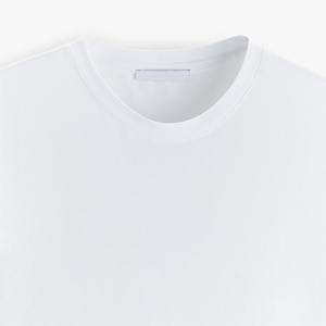 เสื้อยืดโอเวอร์ไซส์ทรงใหญ่พิเศษ ผ้าหนา แบบวินเทจ คอกลม สีขาวล้วน แขนสั้น - Product Image 6