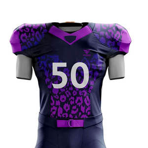 Uniformes de Fútbol Americano para Hombre de Alta Calidad, Transpirables, de Manga Corta, Ropa Deportiva 100% Poliéster para Todas las Temporadas - Product Image 3