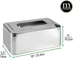 Boîte à mouchoirs en acier inoxydable 2025, fabriquée à la main, pour la maison, l'hôtel, la décoration de table, distributeur de mouchoirs - Product Image 4