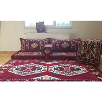 ANATOLIA OTTOMAN Sièges de sol orientaux, Canapé ethnique, Ottoman, Ensemble Majlis Jalsa arabe, Toshak afghan, Brodé marocain pour coin