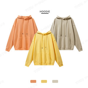 Venta al por mayor personalizado impreso 380gsm peso pesado francés Terry algodón Sudadera con capucha de los hombres sudadera de gran tamaño con hombros caídos sudaderas con capucha - Product Image 3