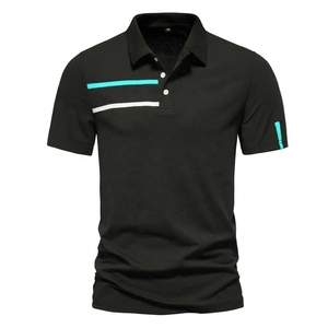 Polo de Golf con logotipo personalizado para hombre, camiseta de manga corta 100% de poliéster de secado rápido, OEM, alta calidad, venta al por mayor - Product Image 5