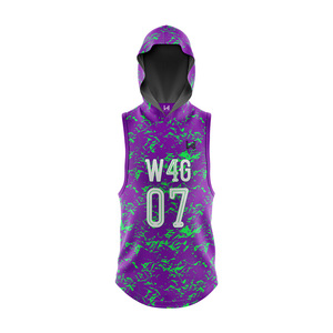 Maillots de football américain personnalisés 7v7 de haute qualité, 100% polyester, sans manches, taille plus, respirant - Product Image 2