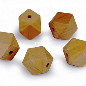 <b>Wooden</b> Round <b>Heart</b>-Shaped Beads Hand Crafted Indian Product for Easter and Baptism Occasions - Product Image 4
