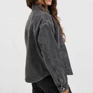 Veste en jean d'hiver pour femmes, longueur régulière, manches longues, coton respirant, style décontracté, qualité supérieure - Product Image 4