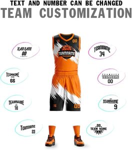 Ensemble de maillots de basket-ball à sublimation personnalisée Tenue enfant grande taille respirante Chemises uniformes à quantité minimale de commande bas Shorts uniformes de basket-ball - Product Image 4