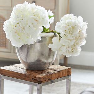 2025 Vases à fleurs en métal fini argent de vente chaude pour les pièces centrales de table d'intérieur et de mariage à la maison - Product Image 3