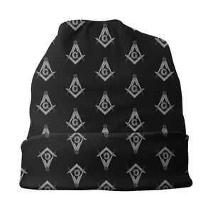 Gorro bordado personalizado masónico con puños cálido y elegante Freemason Lodge Gear acrílico Master Mason bordado de punto Ronpex - Product Image 3