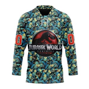 Jersey de hockey sobre hielo con logotipo personalizado de alta calidad, venta al por mayor, bordado sublimado profesional, gran oferta de 2017 - Product Image 3