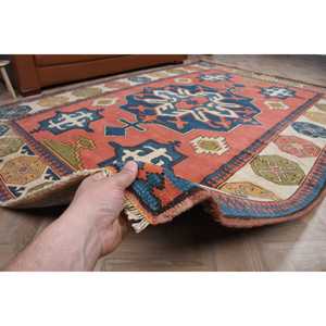 6.6x9.4 ft Rug, Turkish Vintage Rug, <b>Red</b> <b>Wool</b> Rug - Product Image 4
