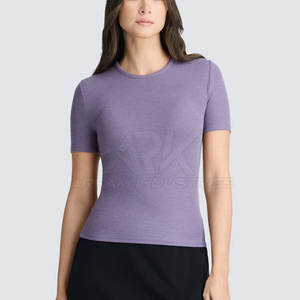 Camiseta de Diseño Único para Mujer, Camiseta de Verano con Diseño Personalizado, MOQ Bajo, Camiseta Informal de Verano, Camisetas de Primera Calidad para Mujer - Product Image 5