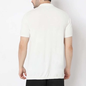 Polos con cremallera para hombre, camisetas polo de punto acanalado de manga corta, camisetas de golf informales a la moda, precios de fabricación al por mayor - Product Image 3