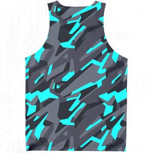 Camiseta sin mangas de secado rápido personalizada, camisetas sin mangas con estampado completo de sublimación de tinte para hombre para verano, camisetas sin mangas para gimnasio - Product Image 4