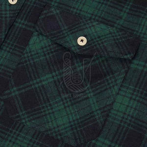 Camisas de Franela 100% Algodón al por Mayor para Hombre, Alta Calidad, Transpirables, MOQ Bajo, Diseño de Logotipo Personalizado, Colores Personalizados, Servicio OEM - Product Image 5