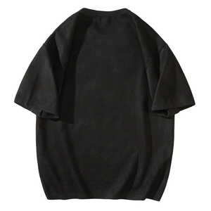 T-shirts pour hommesVente en gros T-shirt vintage brodé à col rond personnalisé T-shirts avec lettres imprimées T-shirts délavés à l'acide - Product Image 2