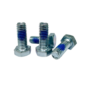 Tornillos de Cabeza Hexagonal de Nylon Autoblocantes Azules Nylok, Tornillos de Cabeza de Tapa con Recubrimiento de Zinc, Fijaciones THV, Fijación Vietnam - Product Image 1
