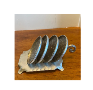 Aluminium Hammered Metal Gold Coaster Set of 6 round shape and <b>bar</b> use customized size cheap price - Product Image 2