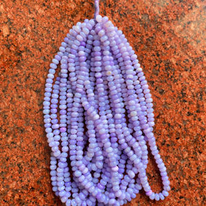 Light Purple Opal Gemstone Rondelles Beads Strand Jewelry Making Gemstone Beads for Necklace Bracelet Gift for Her - Product Image 1