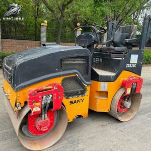 Compacteur vibrant à double tambour Sany STR30C d'occasion, poids de travail 3 tonnes, compacteur de construction compact chinois d'origine - Product Image 4
