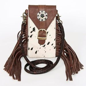Cell <b>Phone</b> Holder Hair on Genuine Leather Women <b>Bag</b> Western Handbag Purse <b>Phone</b> Pouch Leather <b>Bags</b> Wholesale Hair on <b>Phone</b> Cases - Product Image 1
