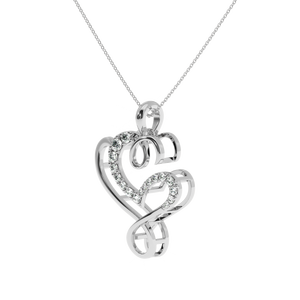 AJRETAIL จี้เพชรรูปหัวใจระยิบระยับ 0.14 กะรัต สี HI ความสะอาด VS-SI ชุบทอง สำหรับทุกเพศ - Product Image 6