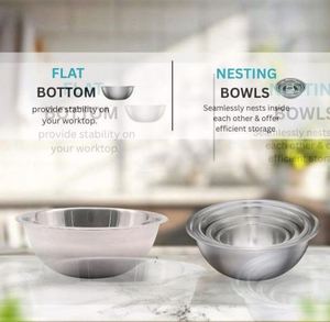 ชามผสมก๋วยเตี๋ยวและสลัดทำจากสเตนเลสสไตล์เกาหลีพิมพ์ลายได้ตามต้องการสำหรับงานปาร์ตี้ - Product Image 3