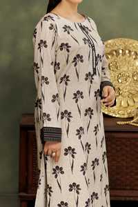 ชุดลูกไม้ปักเลื่อมกระดุม3ชิ้นสำหรับสนามหญ้าปากีสถานพิมพ์ดิจิตอลลาย shalwar kameez ขายส่ง2024ออกแบบได้ตามต้องการ - Product Image 2