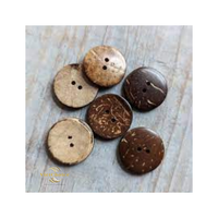 Boutons en coquille de noix de coco modèle Parker Vietchoice - Écologiques, durables, polis, couleur naturelle, style vintage, logo en relief personnalisé