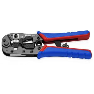 Pince à sertir Knipex RJ45 pour fiches Western, avec poignées multi-composants, finition bruniée - Product Image 1