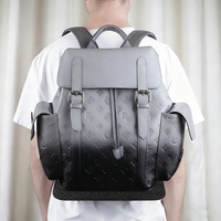 Sac à dos pour ordinateur portable en cuir vintage de haute qualité, personnalisé, pour hommes, avec design imperméable et logo gravé personnalisé