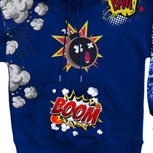 Men's Heavy Weight 100% Cotton Acid Wash Hoodies Sun Faded Embroidered Logo 450 OEM Fleece Print Different Colors for Winter <b>Boy</b> - Product Image 3