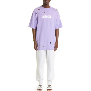 Camiseta de Manga Corta para Hombre, 100% Algodón, Corte Regular, Estilo Desgastado, Personalizable con Logotipo, Tallas Grandes - Product Image 4