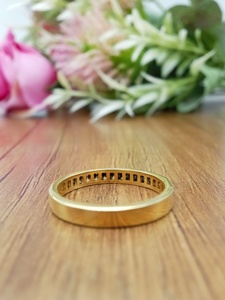 Women's Luxury 14K White Gold Classic Wedding Engagement Ring Full VVS Natural Diamond Rounded Baguette for Certified - Product Image 3