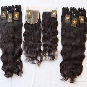 Mèches brésiliennes naturelles 100% naturelles, Body Wave, 5x5, 6x6, avec Closure frontale HD fine - Product Image 1