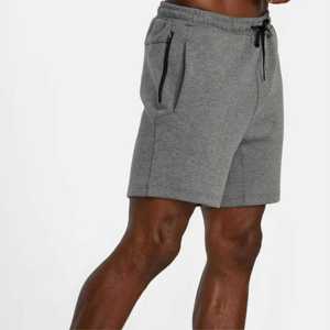Haute qualité hommes 100% coton court cordon polaire Shorts respirant dernière mode décontracté uni teint - Product Image 6