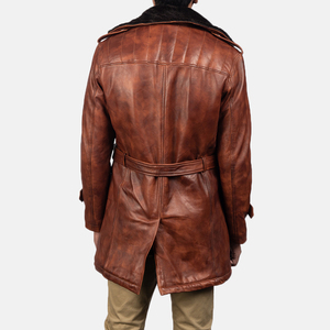 เสื้อโค้ทตัวยาวขนเฟอร์ของผู้ชายเสื้อโค้ทระบายอากาศได้ดี - Product Image 3