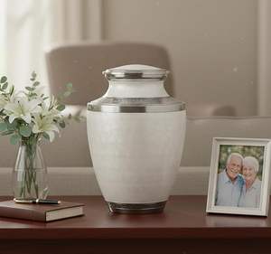 Large Adult Cremation Urn for Human Ashes <b>Memorial</b> Funeral Burial <b>Ornament</b> Decorative Urn for Memorializing Loved Ones - Product Image 4