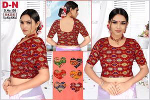 Chemisier brodé artisanal traditionnel de qualité supérieure avec dos pour saree et lehenga - Product Image 2