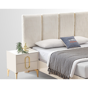 Juego de Dormitorio Moderno de Lujo con Tapicería de Tela y MDF para Muebles de Hogar - Modelo Athome, Oferta Mayorista Turca - Product Image 3