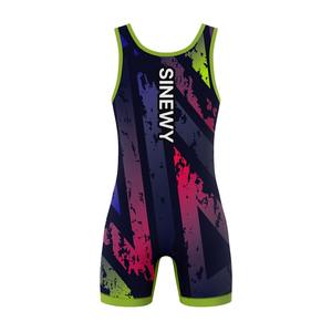 Combinaison de lutte pour homme durable, extensible, à séchage rapide, impression par sublimation numérique, 100% polyester, tissu 280g - Product Image 3