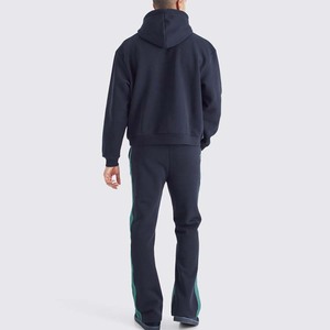 Conjunto de pantalones de chándal y Sudadera con capucha personalizados para hombre, de gran tamaño Sudadera con capucha, pantalones de Jog con hombros caídos, ropa de calle, pantalones apilados, chándal para hombre - Product Image 4