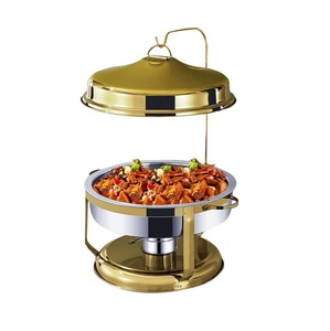 Grand chauffe-plat en acier inoxydable pour la restauration de buffet avec plateau profond et couvercle roll top idéal pour les restaurants et les événements - Product Image 6